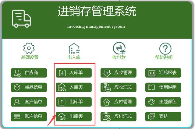 全自動(dòng)Excel進(jìn)銷存管理系統(tǒng)，含庫(kù)存預(yù)警，可自動(dòng)生成出入庫(kù)報(bào)表（庫(kù)存表自動(dòng)進(jìn)銷存表格）
