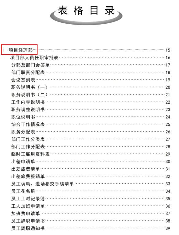 工程項目管理人員必備：全套項目管理表格，非常全面，直接拿去用
