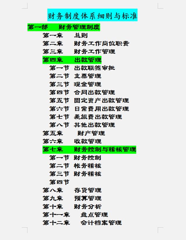 財務(wù)制度體系細(xì)則與標(biāo)準(zhǔn)，從財務(wù)管理制度到財務(wù)控制，內(nèi)容全面